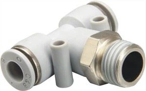 Apb baltā misiņa niķelēta vīriešu Tī pneimatiskā montāža